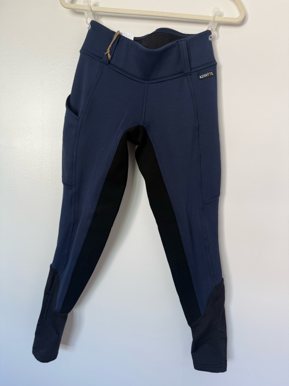 Navy and Black Full Seat Kerrits Winer Weight Tights